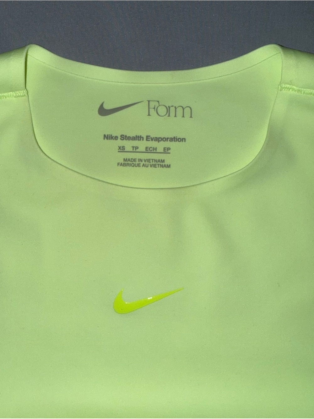 Nike Women's Neon Green Short Sleeve Crewneck Top - Picture 3 of 5